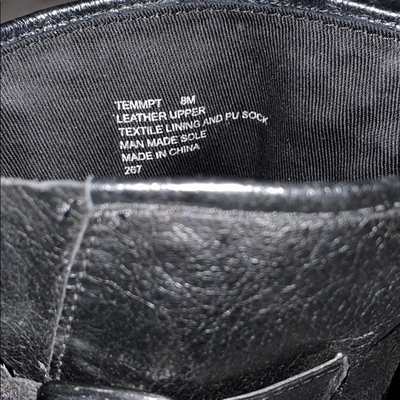 Steve Madden Black Ankle Riding Buckle Boots Sz 8 - Picture 5 of 7